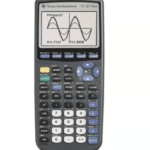 Texas Instruments TI-83 PLUS Graphing Calculator, Black College Algebra Math EUC - Picture 2 of 2